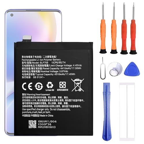 VUXYIT BLP759 Battery Compatible with OnePlus 8 Pro Replacement Battery for with Repair Tool kit