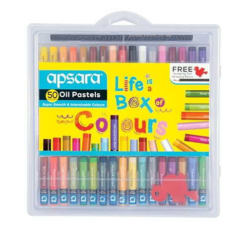 Pastels à l'huile Apsara 50 nuances pour mélange fluide de couleurs