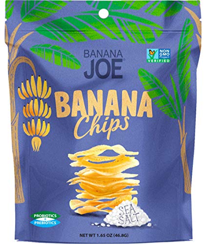 BANANA JOE Sea Salt Banana Chips, 1.65 Ounce