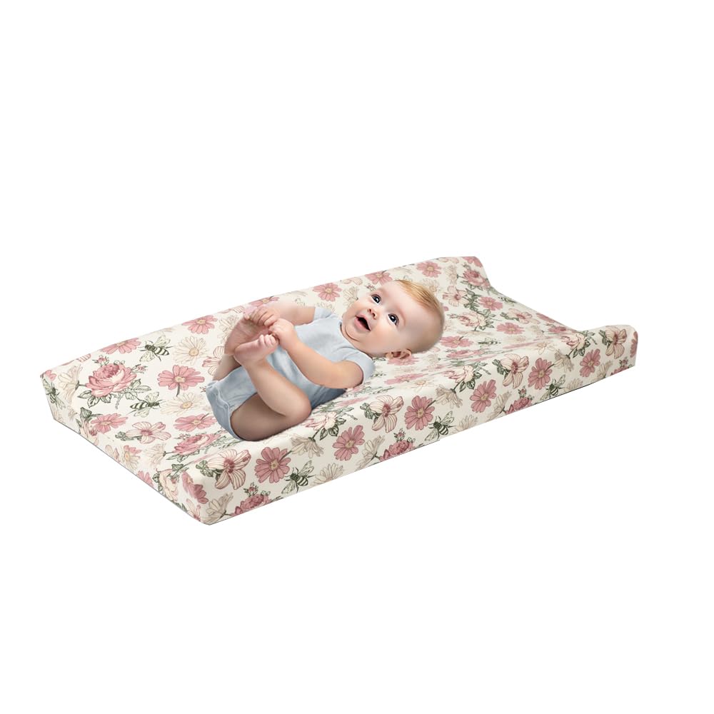 Oaygat Changing Pad Cover Elastic Fitted Diaper 100% Cotton Changing Mat Sheet 32''X 16'' Changing Pad Fitted Sheet Changing Mat Super Breathable&Stretchy
