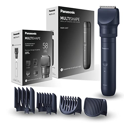 Panasonic MULTISHAPE Sistema modular de cuidado personal ER CTW1, cortabarbas y cortapelos para hombres con batería recargable Ni MH