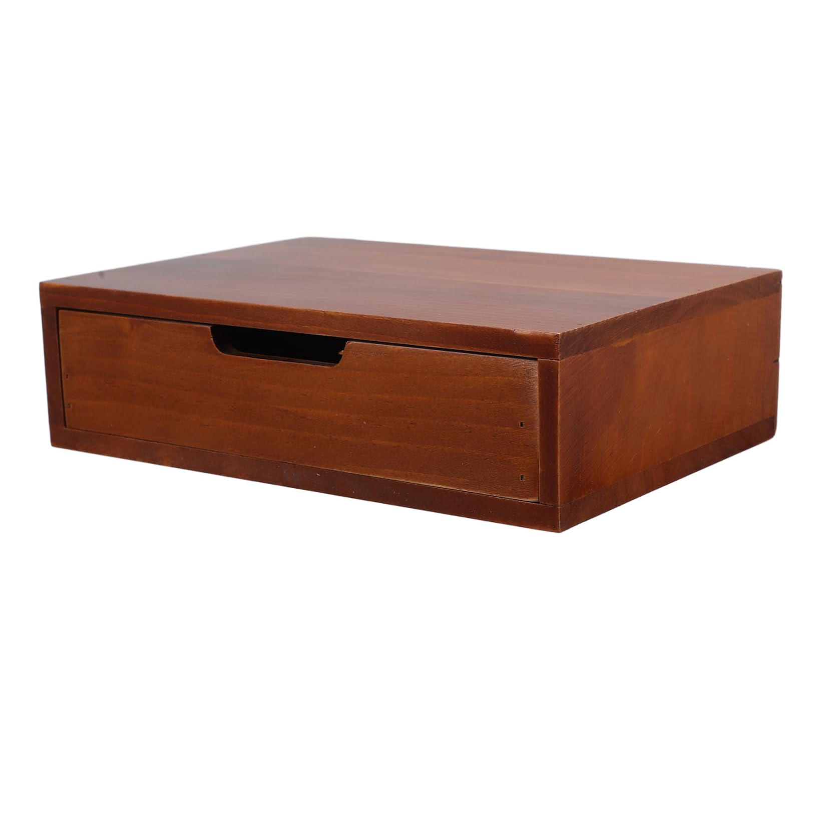 DOITOOL Caja Armario de Almacenamiento con cajones Organizador de Tarjetas cajones de Escritorio Individuales Organizador de Escritorio con cajones Madera Brown