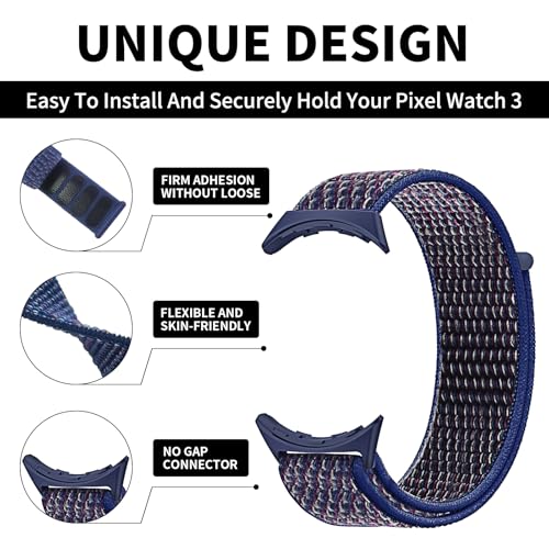 Correa deportiva de nylon para Google Pixel Watch 45mm miniatura 2