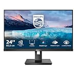 Philips 242S1AE - 24 Zoll FHD Monitor, höhenverstellbar (1920x1080, 75 Hz, VGA, DVI, HDMI, DisplayPort) schwarz – Bild 2