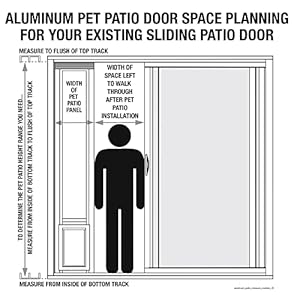   Ideal-Pet-Products-Aluminum-Pet-Patio-Door-Adjustable-Height-77-58-to-80-38-15-x-20-Flap-Size-White