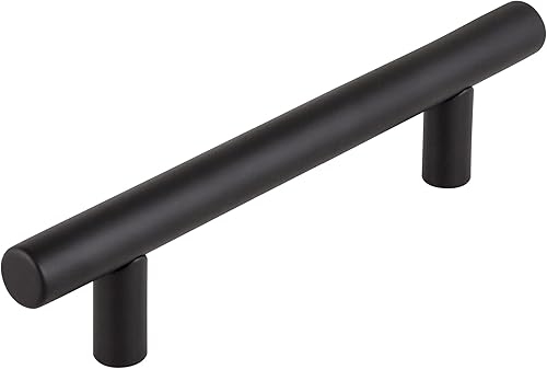Design House 559666 Tirador de barra hueca, 6 pulgadas, negro mate