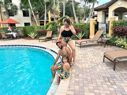 Mens Swimming Shorts Board Sports Shorts Family Matching Swimming Trunks3