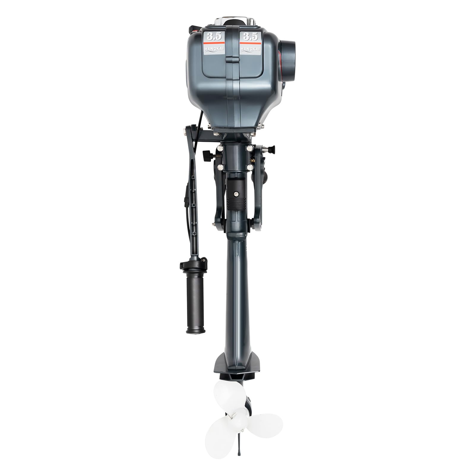 Motor fueraborda, motor inflable de 2 tiempos, 3,5 CV, motor de barco pesado, 2,5 kW, 5000 rpm, refrigerado por media sangre/refrigerado por agua, motores de gasolina para barcos, CDI, adecuado para