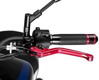 220r - maneta Embrague Fija Cuerpo Rojo Color Negro