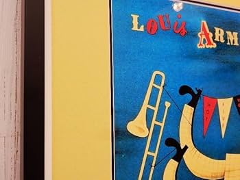 Amazon.co.jp: ルイ アームストロング/レコード ジャケット 額入/1947