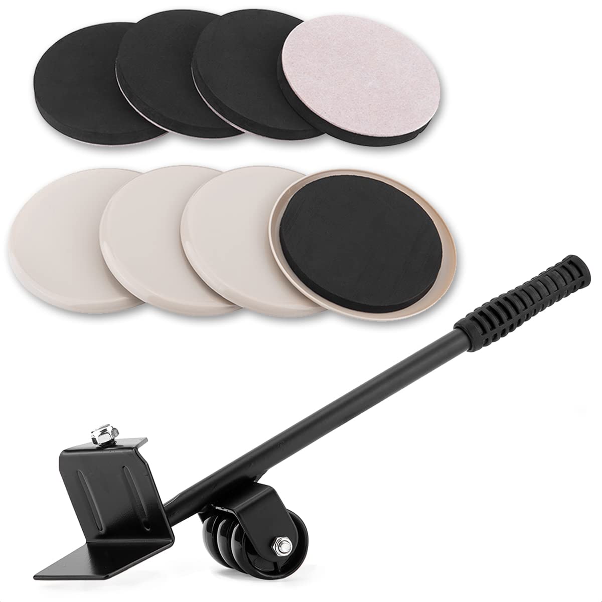 Cinsda 3 in 1 Furniture Lifter Sliders Mover Kit, Reusable 5" Sliders