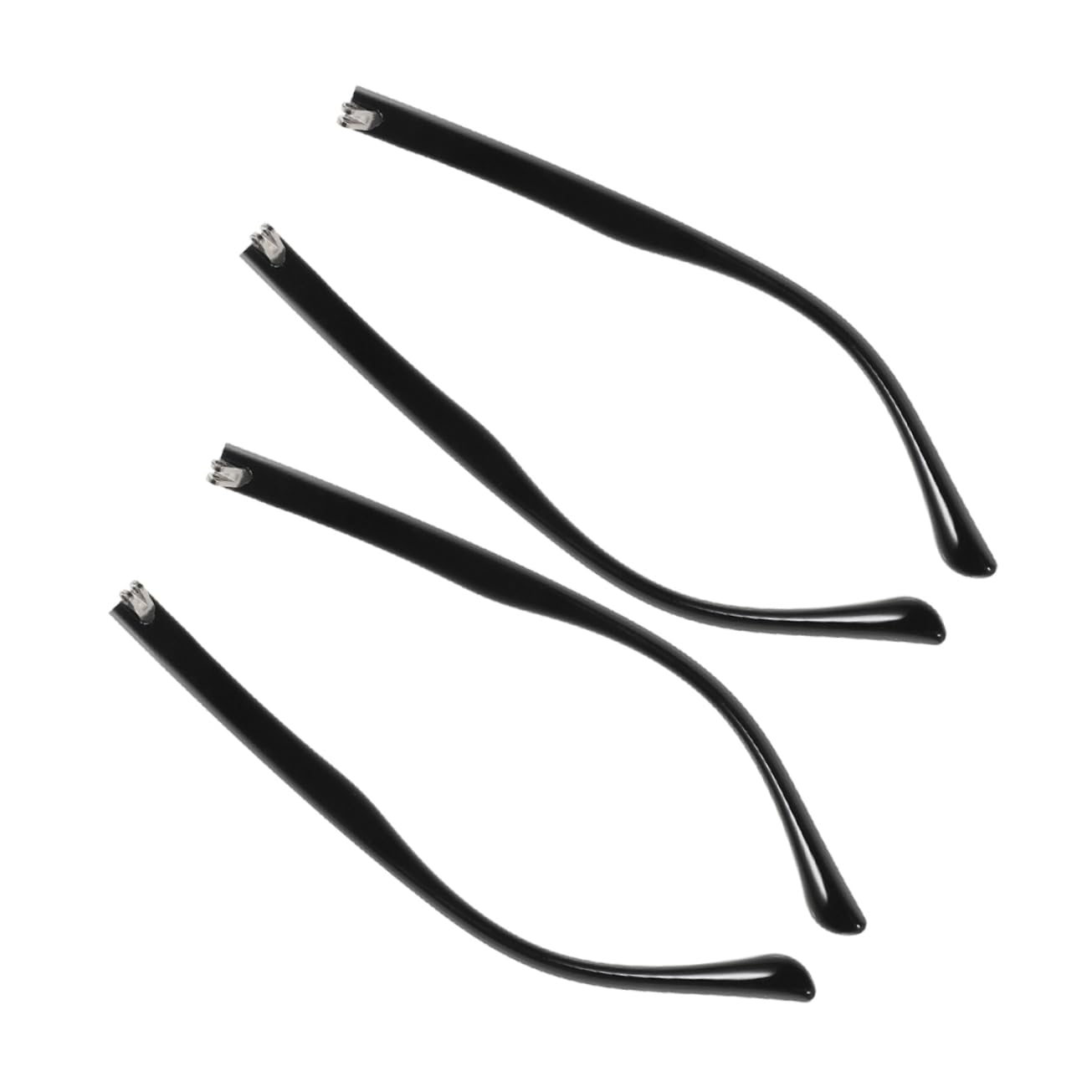 FRCOLOR 5 Sätze Brillenzubehör Brillenersatzarm Brillenreparaturteile Brillenbügel Ersatz Brillenbügel Online Brillenarm Universeller Brillenbügel Ersatzbrille Bügel Tr90 Black 2 Paar * 5