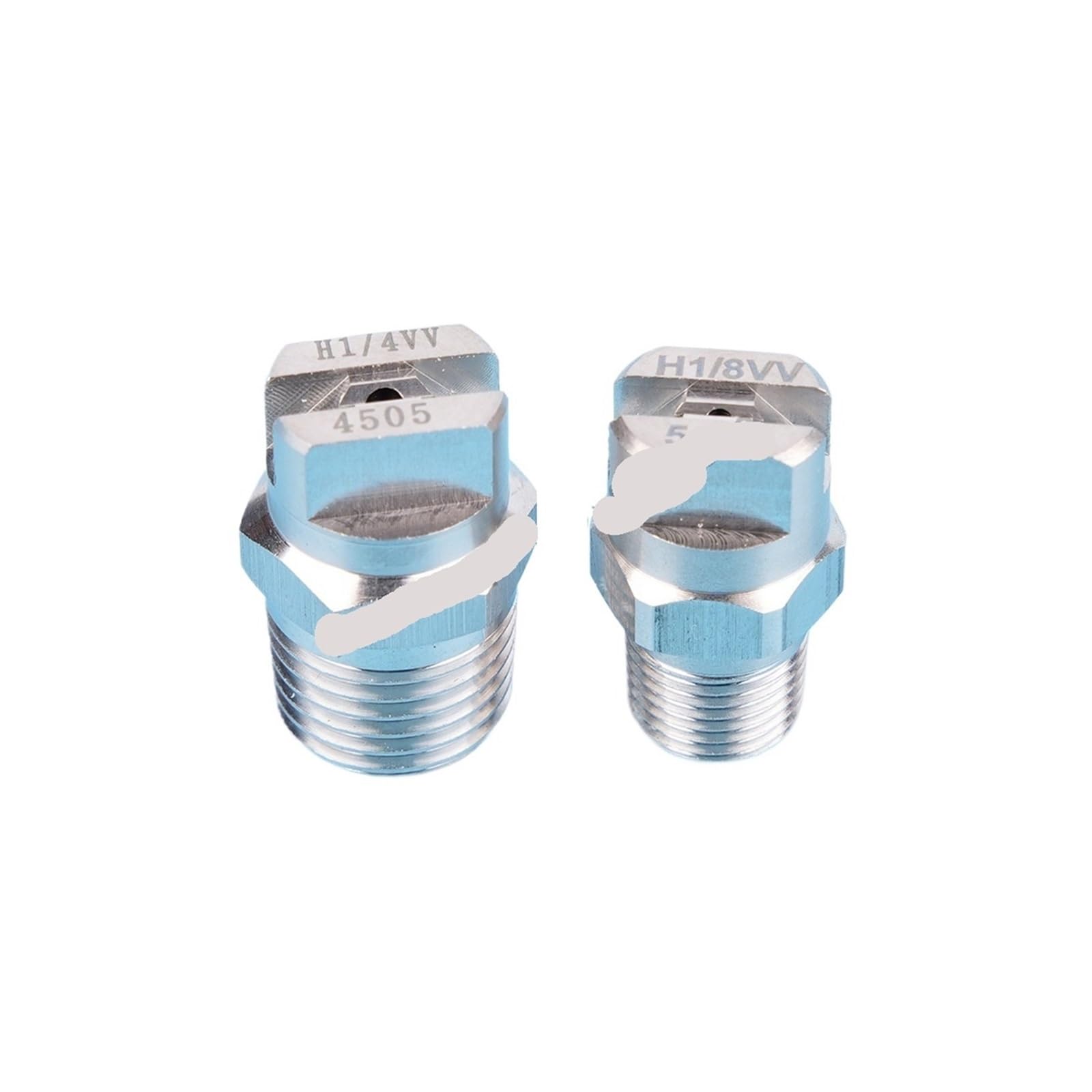 Flat Fan Spray Tip, Flat Fan Spray Nozzle SS304 HVV/HU 1/8 1/4 Thread(Flow 015 (0.79mm),1 of 4-Angle 80)