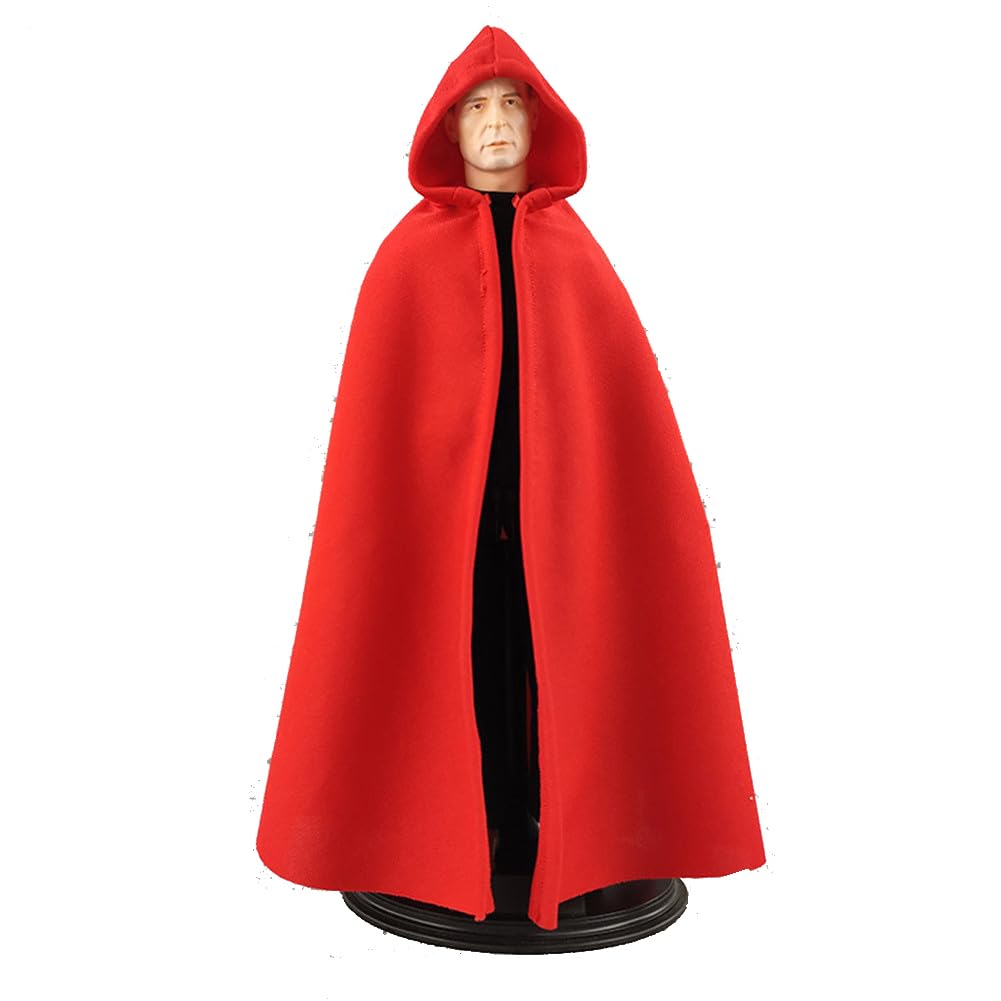 1/6 Scale Cloak Capes Coat Clothes Accessory for 12inch Male/Female PH TBL JO HT Worldbox Action Figure Body (Red)