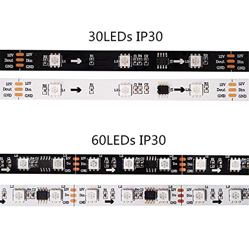 Tira LED RGB digital direccionable 5M 30 LEDs DC12V miniatura 3