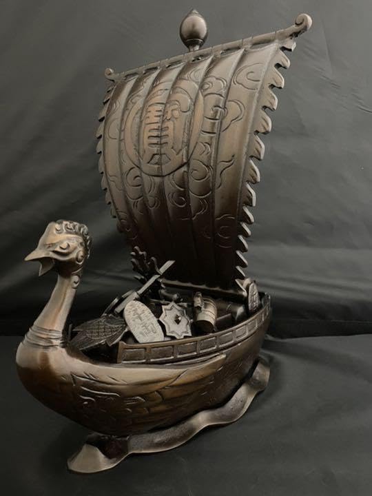 鳳凰 銅製　置物 彫刻　風水 開運 金運 骨董　工芸品　インテリア　アンティーク 鳳凰 銅製 置物 彫刻 風水 開運 金運 骨董 工芸品 インテリア