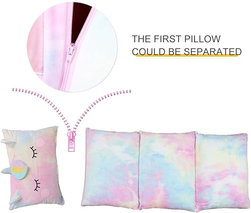 Miniatura 5 de Yoweenton Unicornio - Almohada de suelo para niños tamaño Queen desplegable para sala de estar silla o cama para niños y niñas almohadón de suelo
