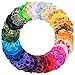 Produktbild Haargummis Samt, Kucosy 50 Stück Haargummis Scrunchies Mädchen Samt Bunte Gummibänder Haar Scrunchies Elastische Samt Haarbänder Pferdeschwanz Halter Stirnbänder Haarschmuck für Frauen oder Mädchen