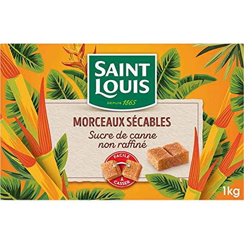 Saint Louis Sucre de canne non raffiné, morceaux sécables - La boîte de 1kg Cover