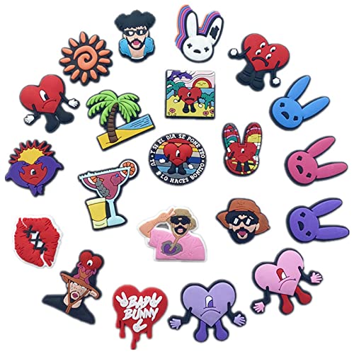 21 colgantes para zapatos de dibujos animados para niños, diseño de dibujos animados, pulsera con agujeros, colgantes de zapatos de PVC, zuecos para niños pequeños, bandas bracelet, niñas y niños Cover