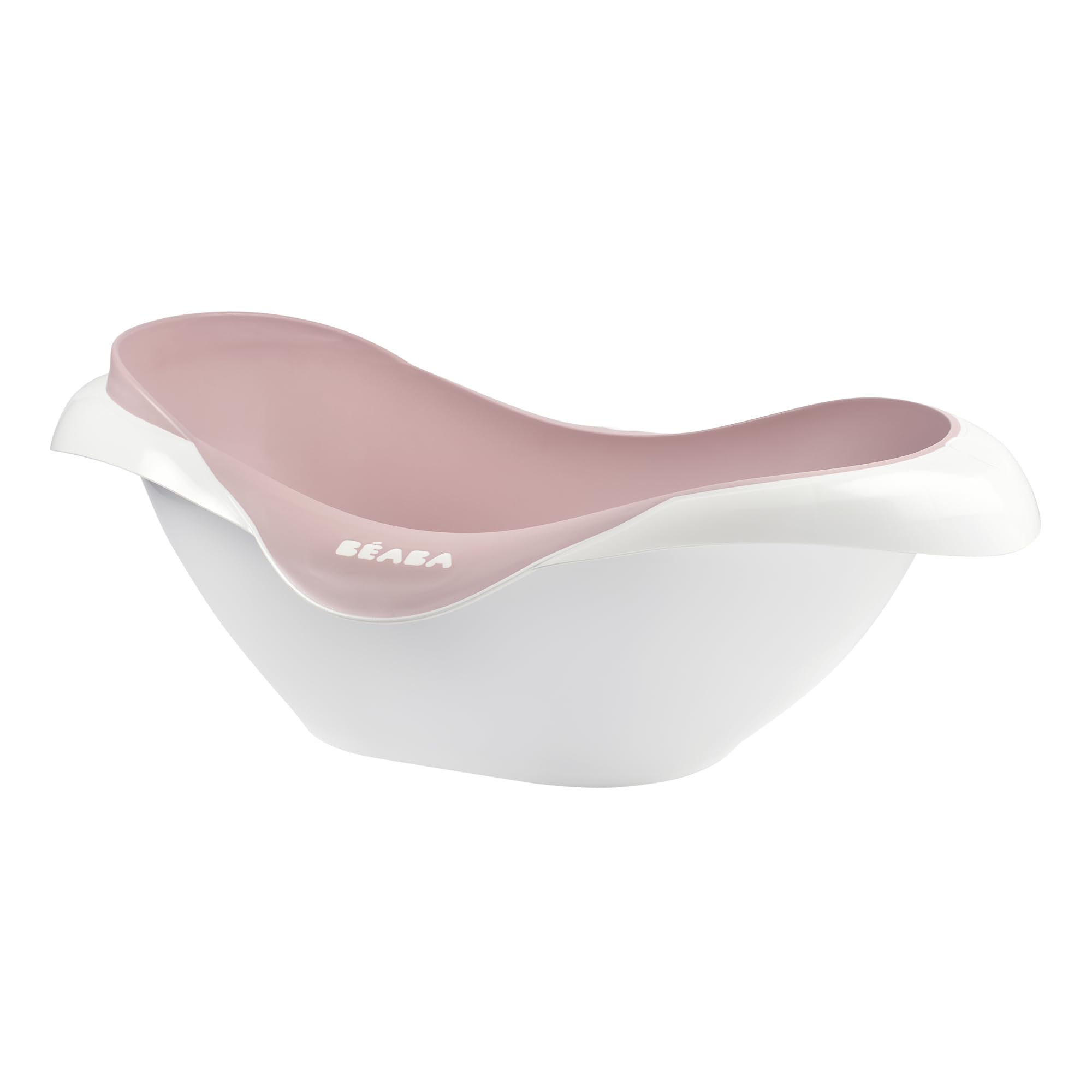 Béaba - Baby Bath - Non-slip and Comfortable - Ergonomic and Multi-Functional - Soft and Flexible Material - Drain Plug - Camélé'O - Made in France - Pink