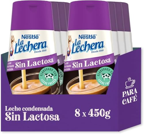 La Lechera Nestlé Leche condensada desnatada sin lactosa - Botella