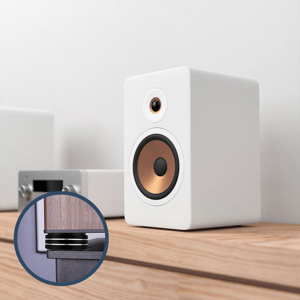 Gatuida 4pezzi Piedini Isolanti Per Altoparlanti Giradischi e Subwoofer Gomma Per Ridurre Vibrazioni e Migliorare Qualità Audio Adatti Amplificatori Lettori Cd e Supporti Audio