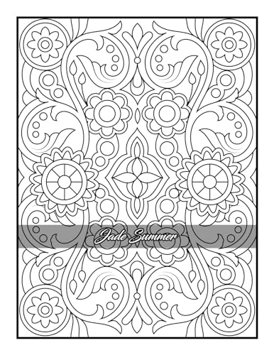 100 Amazing Patterns: An Adult Coloring Book with Fun, Easy, and Relaxing Coloring Pages - Image 82