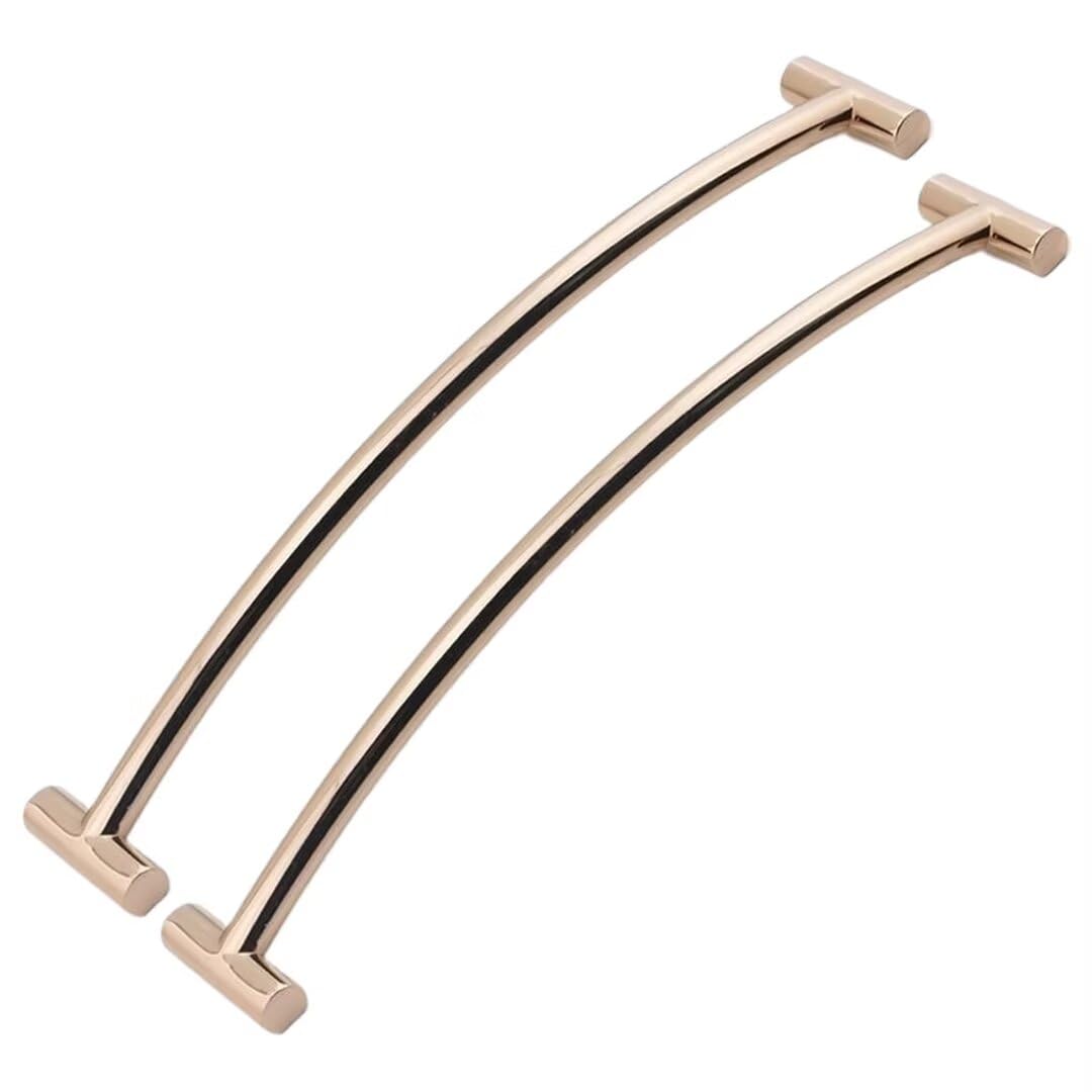 TYYCKJ 2 Pcs Golden Door Pull Handles Cabinet Handles Kitchen Pulls Door Handles Drawer Pulls Hardware Drawer Knob Dresser Handles Knobs for Closet Cupboard Wardrobe, Hole Distance 192mm