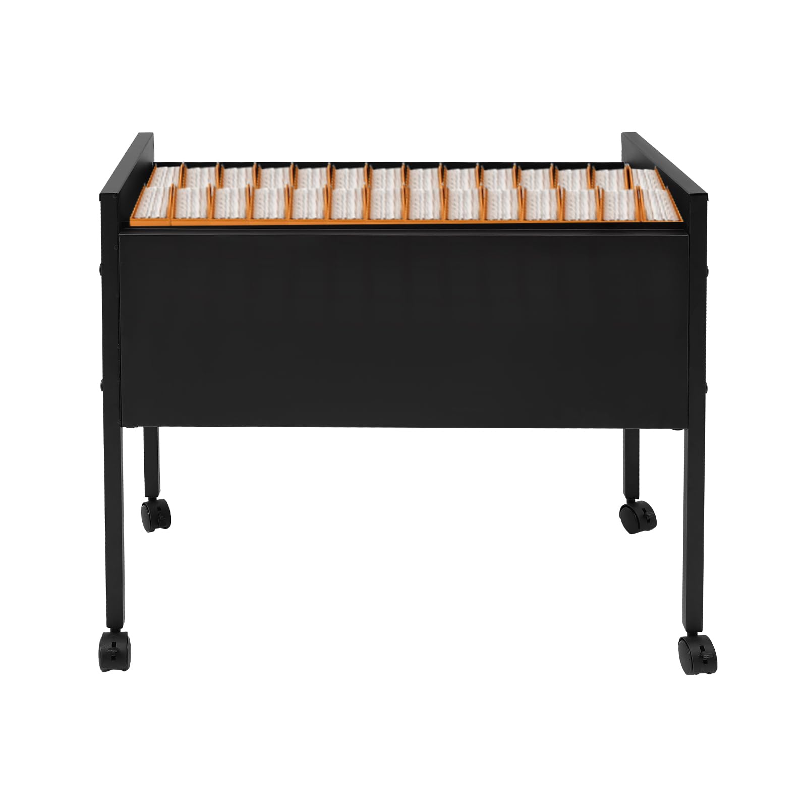 Carro portadocumentos colgante 80 Duo A4, negro, con ruedas, para carpetas colgantes