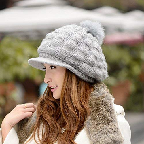 Chapeau pour femme double épaisseur contre le froid aux oreilles