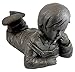 Emsco Group 92246 Day Dreaming Boy Statue ? Natural Appearance ? Made of Resin ? Lightweight ? 16? Height Garden, BRONZE