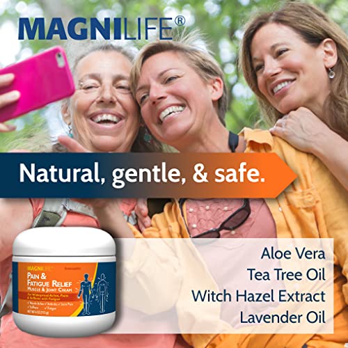 Image of MagniLife Pain and Fatigue Relief Cream, 4 oz, Fast-Acting Relief for Fibromyalgia Symptoms, Muscle Aches & Joint Pain, Helps Relieve Soreness & Tenderness, Deep Penetrating Formula