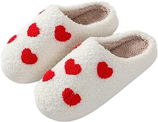 Strawberry Cotton Slippers Cherry Slippers Love Heart Slippers Cowboy Boot Slippers Fox Cat Slippers Women's Men's Vintage Foam Memory Slippers Indoor Household Slippers Cloud Slip On Slippers
