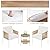 JAMFLY Outdoor Patio Furniture Set 3 Piece, Rattan Furniture Conversation Set, Small Wicker Patio Furniture Set for Porch, Backyard, Balcony with Soft Cushions and Glass Table