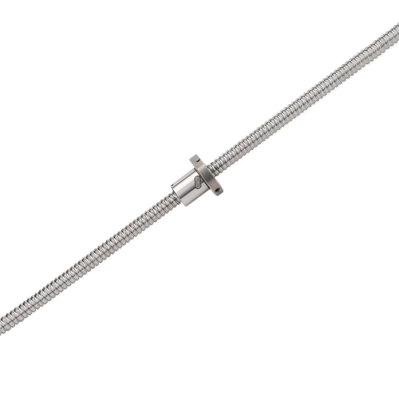 Bezkońcowo obrobiona śruba kulowa SFU2505, gwint lewy, śruba kulowa C7 z pojedynczą nakrętką kulową, średnica 25 mm, nachylenie skoku 5 mm (100 mm)