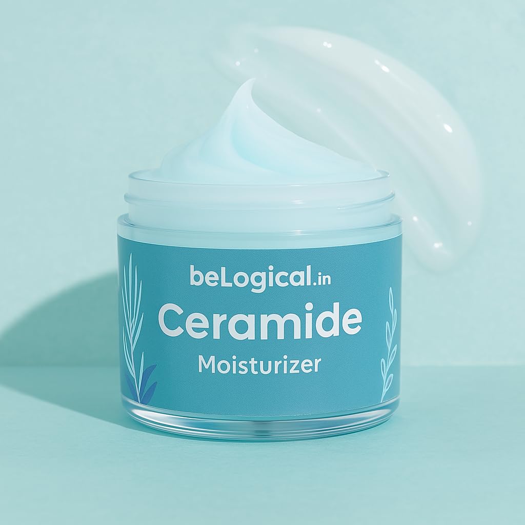 1% Ceramide Moisturizer | Deep Hydration | Non- Comedogenic | Barrier Repair | 1% Ceramide | Vitamin E | Paraben Free | For All Skin Types | 100g | Pack of 1