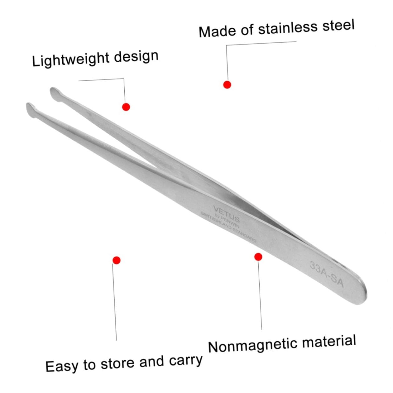 Didiseaon 3 Set Pinzette Per Timbri Saldatura Tweezers Pinzette Per Nail Art Pinzette Fini Pro Pinzetta Di Precisione Pinzette A Punta Tonda Acciaio Inossidabile Silver 2 Pezzi * 3