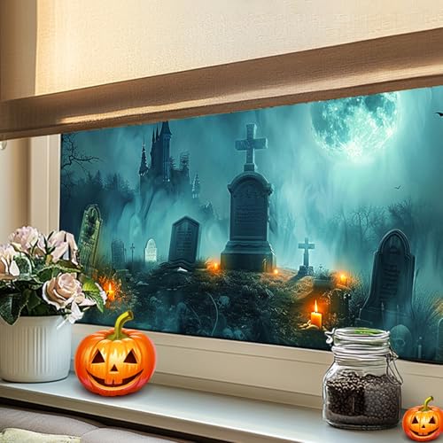Película decorativa para ventana HOMETITUTE de Halloween 39.3x17.7 miniatura 6