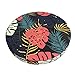Coloridas hojas de palma Monstera rondas taburete de bar fundas elásticas para asiento de silla fundas para el hogar bar Hotel uso 14 pulgadas