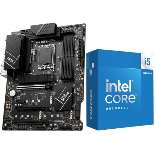 Inland by Micro Center CPU Motherboard Combo - Core i5-14600K 14 Cores up to 5.3 GHz Unlocked Desktop Processor with MSI PRO Z790-P WiFi DDR5 ProSeries Motherboard