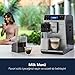 De'Longhi Autentica Machine expresso avec broyeur, technologie exclusive boissons lactées ETAM29.660.SB, Argent...