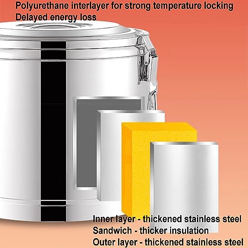 Termo industrial de 30L LYWY de acero inoxidable para servir té con leche sin derrames 3