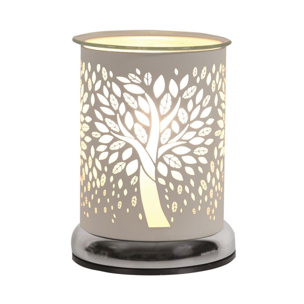Aroma White Tree Of Life Cylinder Electric Wax Melt Warmer