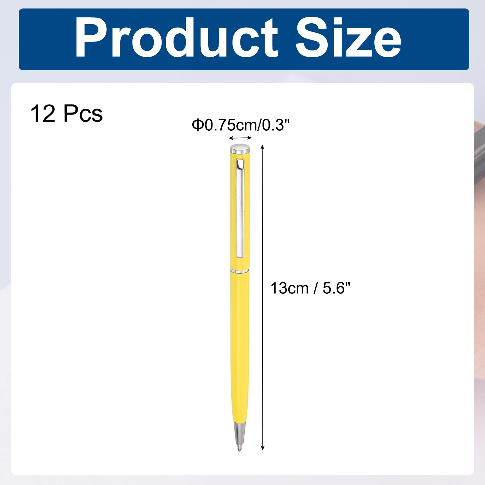 PATIKIL Slim Metallic Ballpoint Pen - Image 2
