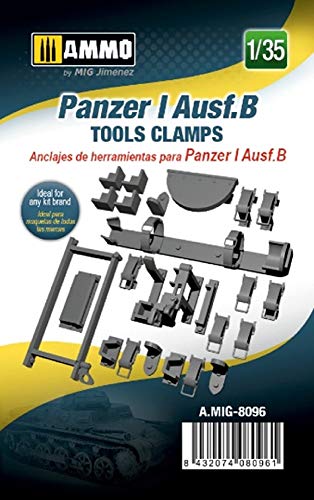 Panther I Ausf.b Tools Clamps 1/35 Mig8096 pour atelier diorama militaire