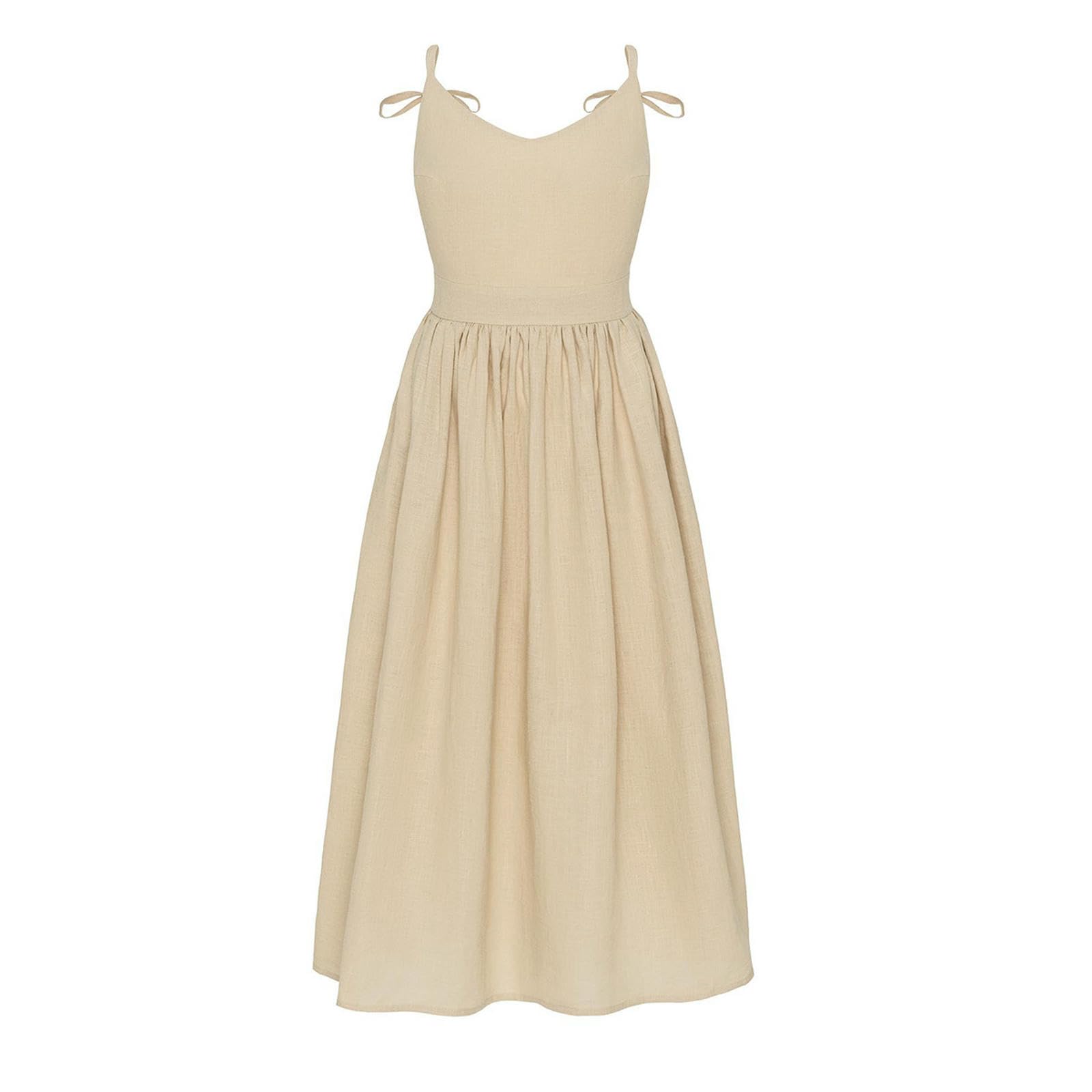 Praktischer Rock Mit Taschen EIN Schlichtes Unterkleid V-Ausschnitt Aus Reiner Baumwolle;EIN Elegantes Und Sexy Rückenfreies Slip-Kleid -rosa-l