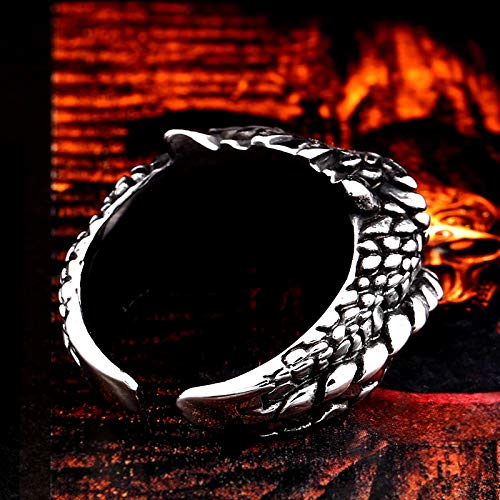 Image of Genuine Stainless Steel Ring for Men Fashion Punk Rock 3D Animal Rings