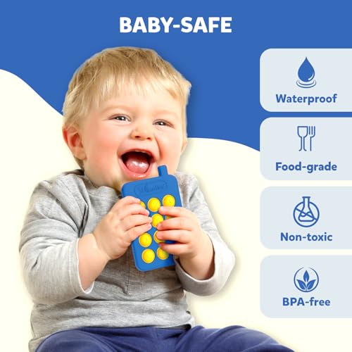 Image of Skillmatics Push & Pop for Kids - Sensory & Fidget Toy, Pretend Play, Food-Grade Silicone, Waterproof, Travel Toy, Child-Safe, Fine Motor Skills, Gifts for Infants 9-24 Months, Multicolor