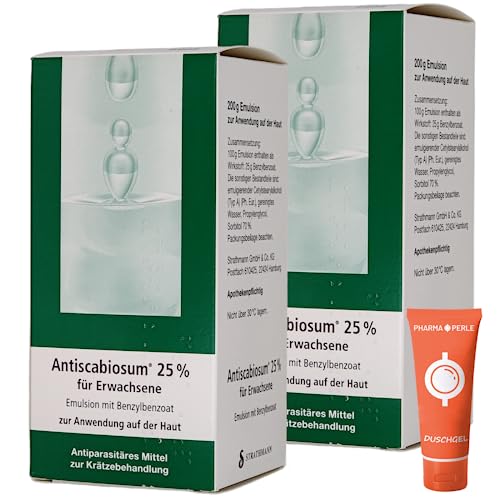 ANTISCABIOSUM 25% für Erwachsene Sparset 2x 200g I Wirksame Krätze-Behandlung für Erwachsene I Linderung von Juckreiz und Hautirritationen I Antiparasitäres Mittel I mit... – Bild 2